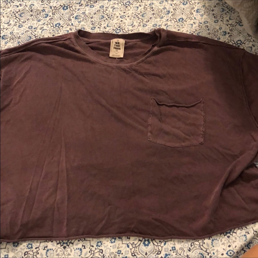 free people cropped tee!!!!